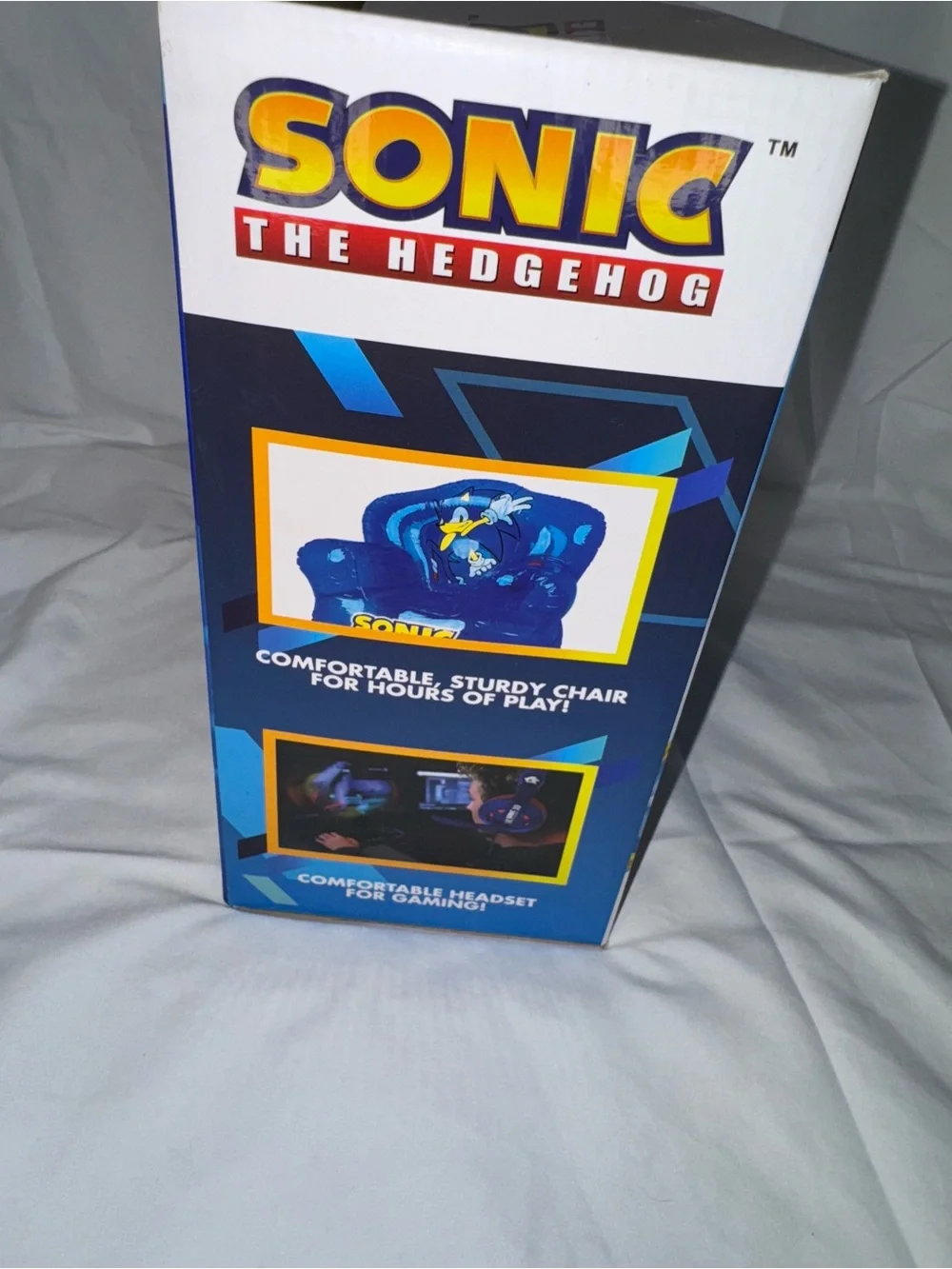 Blue Gaming Combo Set - Inflatable Chair & Headset